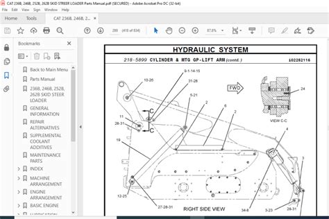 cat 262b skid steer service manual pdf|cat 262b parts diagram.